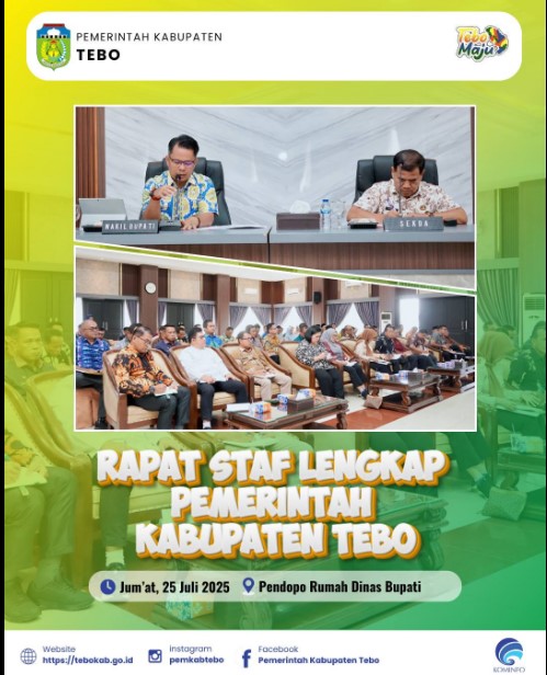 RAPAT STAF LENGKAP PEMKAB TEBO